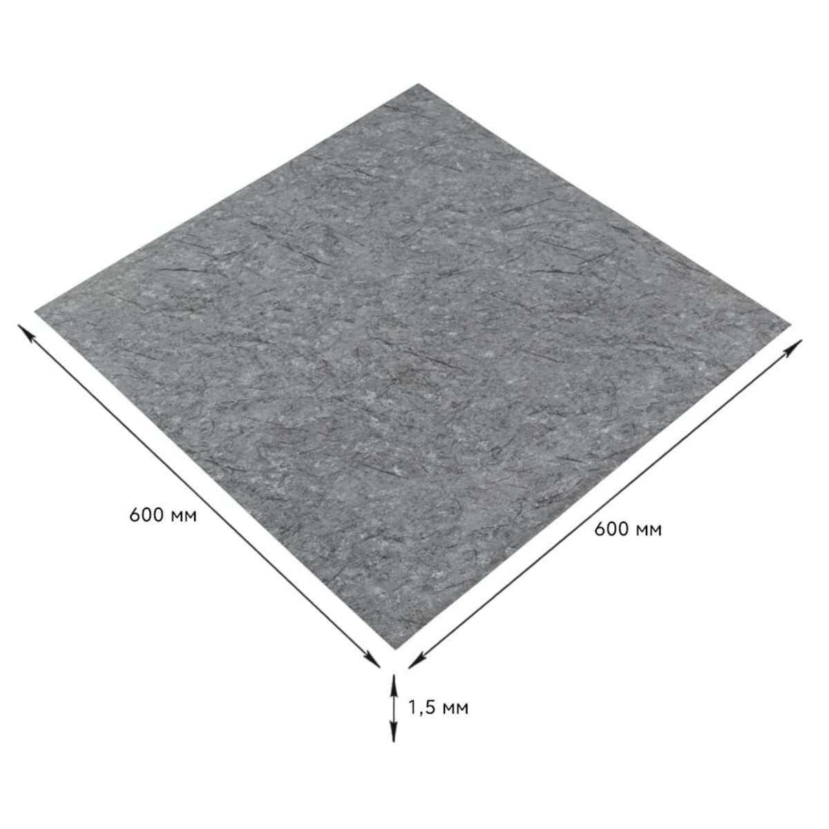 Самоклеюча LVT плитка 600х600х1.5мм (D) SW-00001594 - Image 2
