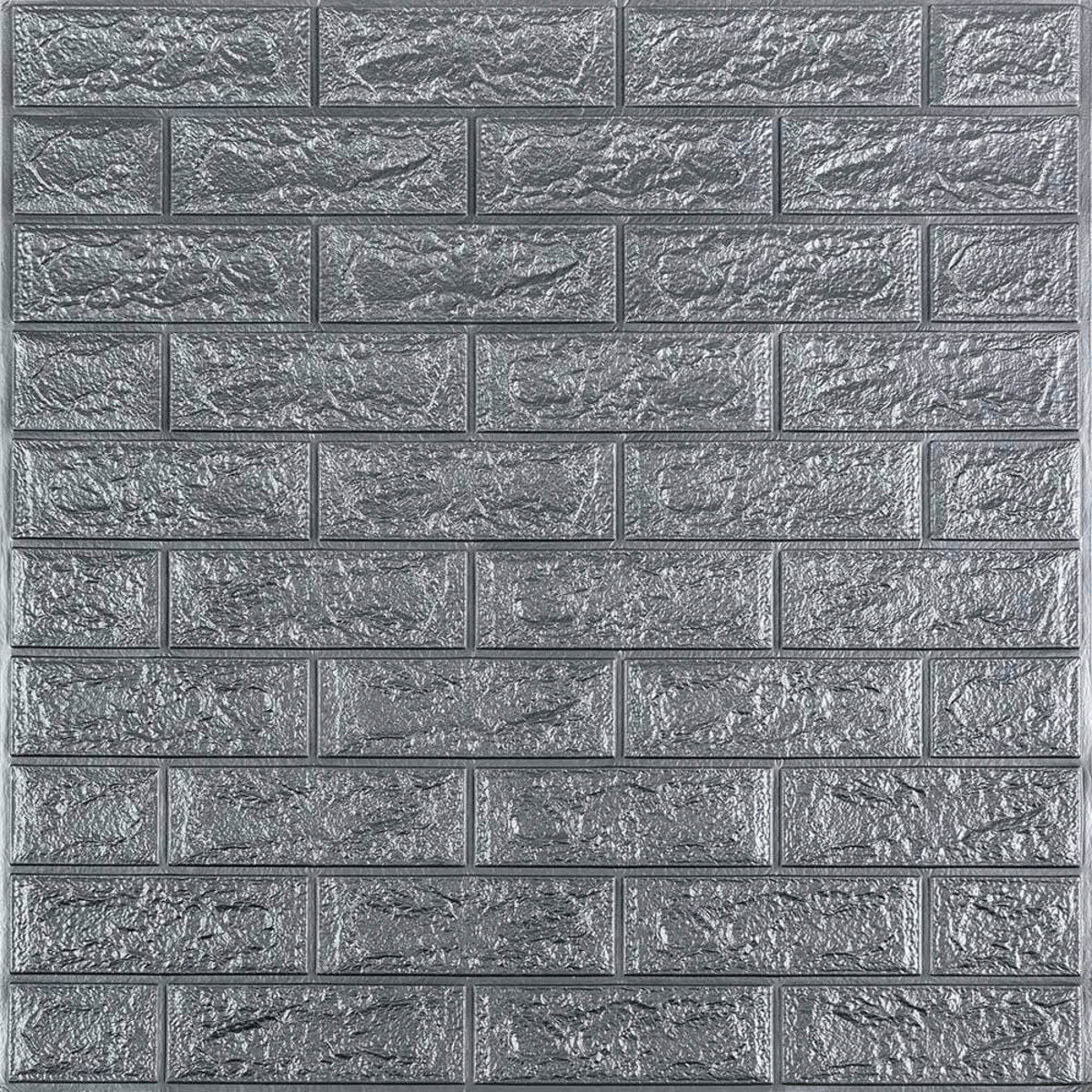 R017-2-20 Панель стінова у рулоні 3D 700х19600х2мм Срібло SW-00002278 - Image 2