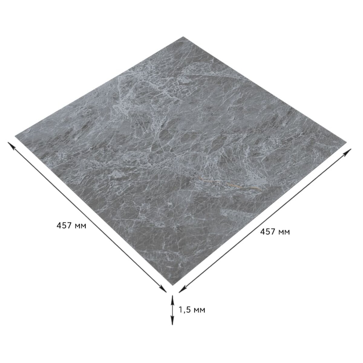 Самоклеюча LVT плитка 457х457х1.5мм (D) SW-00002458 - Image 2