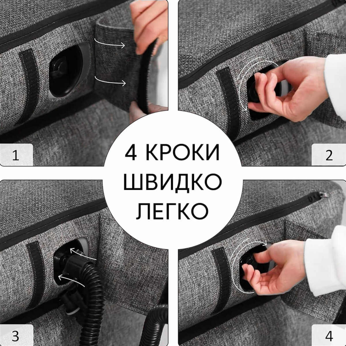 Надувне крісло Коричневе SW-00002291 - Image 5