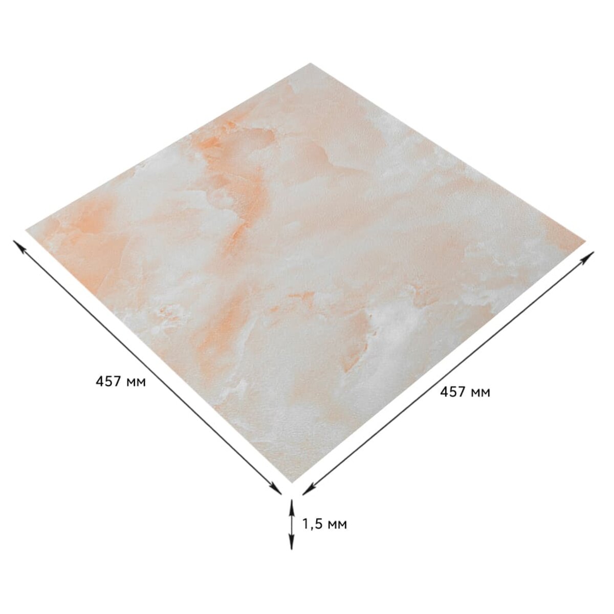 Самоклеюча LVT плитка 457х457х1.5мм (D) SW-00002459 - Image 2