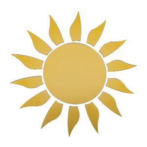 Дзеркальний декор акриловий самоклеючий золото,15шт (D) SW-00002502