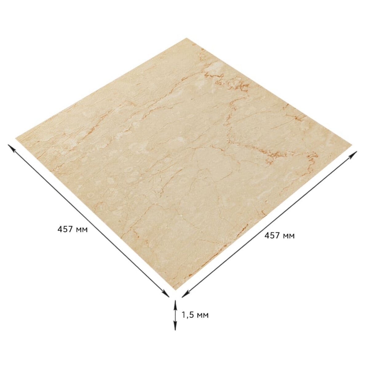 Самоклеюча LVT плитка 457х457х1.5мм (D) SW-00002462 - Image 2